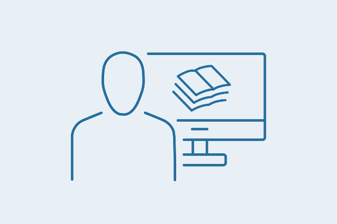 Icon E-Learning Unterlagen